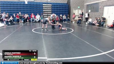 46/50 Cons. Round 3 - Madden Warfield, North Country Wrestling Club vs Joshua Martinez, TW Wrestling