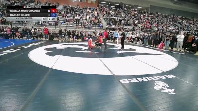 U20 Women - 53 lbs Cons. Semis - Isabella Marie Gonzales, CA vs Harlee Hiller, IL