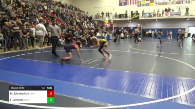 90 lbs Round Of 32 - Michael Christafore, Virginia Patriots vs Fernando Jimeno, McChesney G.A.