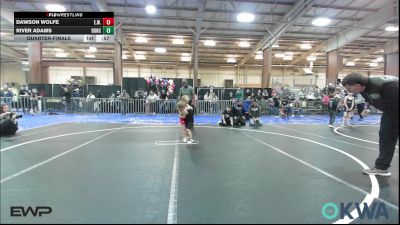 35 lbs Rr Rnd 2 - Dawson Wolfe, Elgin Wrestling vs River Adams, Duncan Demon Wrestling