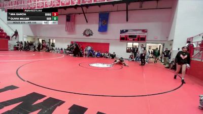 HS 105 lbs Cons. Round 3 - Mia Garcia, Dumas vs Olivia Miller, HARRAH