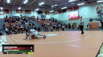 215 lbs 1st Place Match - Jaxon Burcher, Indian Valley vs Drayston Martin, Ashland