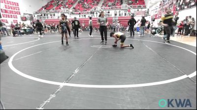 76 lbs Final - Jerald Torres, OKC Saints Wrestling vs Kyzer Sanders, Standfast