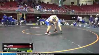 285 lbs Round 1 (8 Team) - Axel Lyman, Lincoln East vs Aaron Thiemann, Papillion-La Vista South