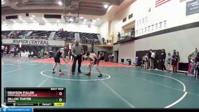 84 lbs Cons. Round 2 - Grayson Fuller, North Knox Wrestling Club vs Dillon Thayer, Indiana