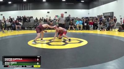 119 lbs Round 5 (6 Team) - Ryan Mertz, Revival vs Hunter Kapitula, PA Alliance