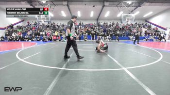 120 lbs Semifinal - Kelcie Avallone, Barnsdall Lady Panthers vs Kristen DeLaRosa, Broken Arrow Girls