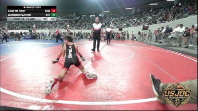 76 lbs Consi Of 16 #2 - Acetyn Hart, Kiefer Youth Wrestling Club vs Jackson Parker, Standfast