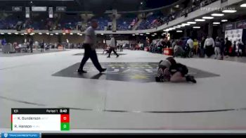 101 lbs Cons. Round 1 - Kyan Gunderson, Richmond-Burton vs Ryan Hanson, McHenry