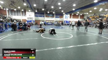 120 lbs Cons. Round 4 - Elias Flores, Northview vs Kamari Baldelomar, San Dimas