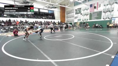 120 lbs Champ. Round 1 - Kevin Krikor, Burbank vs Abraham Ayala, Hillcrest
