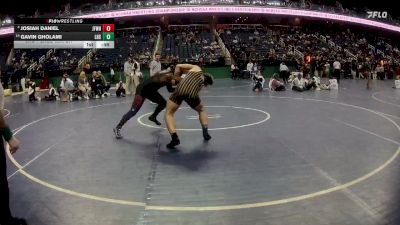 2A 175 lbs 3rd Place Match - Josiah Daniel, J.F. Webb High School vs Gavin Gholami, Lincolnton High School