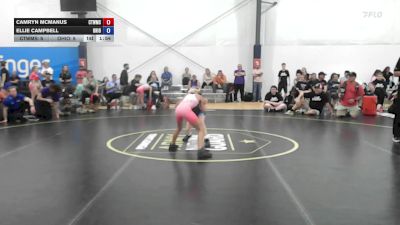 29 lbs Semifinal - Camryn McManus, CT Whale - W vs Ellie Campbell, Ohio Outcasts - W