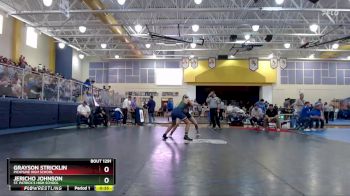 157 lbs Cons. Round 3 - Grayson Stricklin, Picayune High School vs Jericho Johnson, St. Patrick`s High School