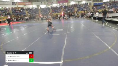 75 lbs Consi Of 16 #1 - Jackson Troutman, Canon City vs Lyle Rawson, Woodland Park