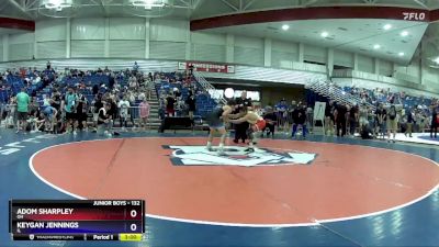 132 lbs Cons. Round 4 - Adom Sharpley, OH vs Keygan Jennings, IL