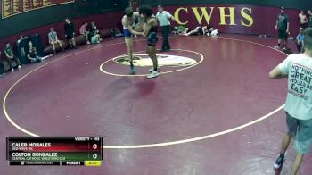 143 lbs Cons. Round 4 - Caleb Morales, RED WAVE WC vs Colton Gonzalez, Central Catholic Wrestling Clu