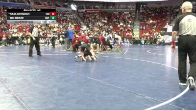 1A-113 lbs Quarterfinal - Nic Brase, Nashua-Plainfield vs Cael Stricker, Lisbon