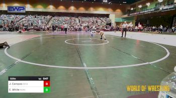 55 lbs Semifinal - Julian Campos, SoCal Hammers vs Emory White, MarcAurele Youth