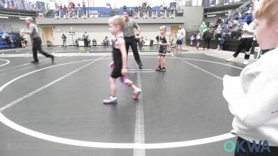 52-58 lbs Rr Rnd 1 - Makinleigh Mock, Blackwell Wrestling Club vs Tinley Jones, Kingfisher YellowJackets