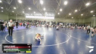 78 lbs Quarterfinal - Randilee Semmons, Pinedale Pummelers Wrestling C vs Lanelle Sharp, Uintah Girls Wrestling Club