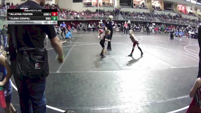 44-47 lbs Quarterfinal - Clara Coufal, Broken Bow Wrestling Club vs Ellayna Foster, Auburn City Rec Wrestling Club - Girls