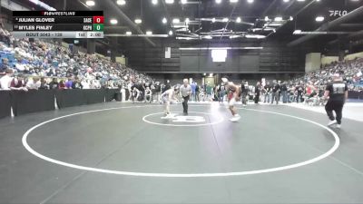 138 lbs Champ. Round 1 - Myles Finley, Kansas City - Piper HS vs Julian Glover, Salina-Central