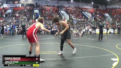 220 lbs Quarterfinal - Jericoh Powe, Dark Horse WC vs Phineas Benson, Onaway Area Wrestling