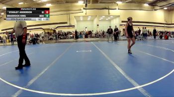 125 lbs 5th Place Match - Stanley Anderson, Rochester Christian vs Braddock King, Michigan State University Club