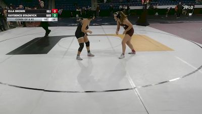 138 lbs Consi Of 8 #2 - Ella Brown, Noble vs Kaydence Stadnyck, North Andover