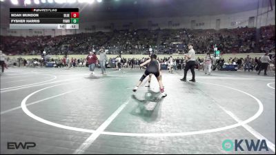 80 lbs Consi Of 16 #2 - Noah Mundon, Blue Devil Wrestling Club vs Fysher Harris, Pawhuska Elks Takedown