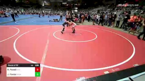 64 lbs Round Of 32 - Ross Powell, Bristow Youth Wrestling vs Jaxson Fowler, Broncos Black