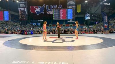 110 lbs Champ. Rd Of 128 - Ariana Villafana, AZ vs Emma Gutierrez, NM