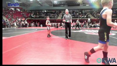 61 lbs Round Of 16 - Zachary Montgomery, Berryhill Wrestling Club vs Maddox Harris, Unattached