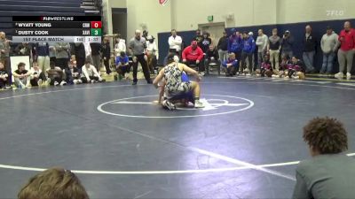 190 lbs 1st Place Match - Dusty Cook, Xavier, Cedar Rapids vs Wyatt Young, Cedar Rapids Washington