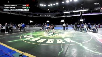 190 lbs Cons. Round 3 - Wesley Haugen, Rogers (Puyallup) vs Jordy Macias, Wapato