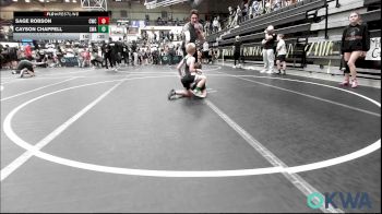 61 lbs Round Of 16 - Sage Robson, CacheWrestlingClub vs Cayson Chappell, Shelton Wrestling Academy