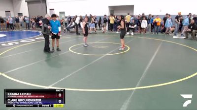 145 lbs Round 2 - Katara Lepule, Soldotna Whalers Wrestling Club vs Clare Groundwater, Valdez Youth Wrestling Club Inc.