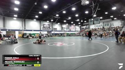 132 lbs Cons. Round 1 - Parker Ayala, Murrieta Valley vs Michael Rodriguez, Murrieta Mesa