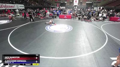 102 lbs Placement - Jack Bankston, KCWA-FR vs Alekzander Espinoza, SDIKWA-FR