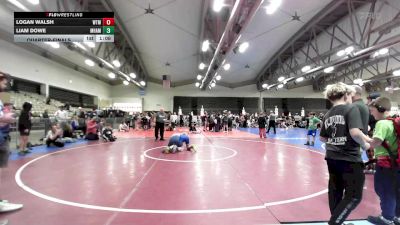 131 lbs Quarterfinal - Logan Walsh, Washington Twp. Minutemen MS vs Liam Dowe, Maine Hammahs MS