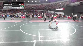 90 lbs Champ. Round 1 - Liam Rouleau, Chippewa Elite vs Liam Allison, West Bend Wildcats