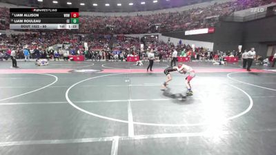 90 lbs Champ. Round 1 - Liam Rouleau, Chippewa Elite vs Liam Allison, West Bend Wildcats