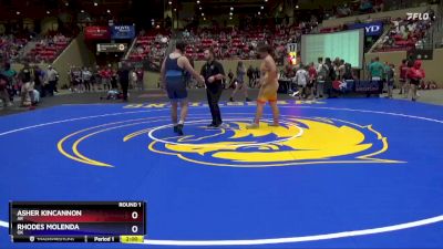 250 lbs Round 1 - Asher Kincannon, AR vs Rhodes Molenda, OK