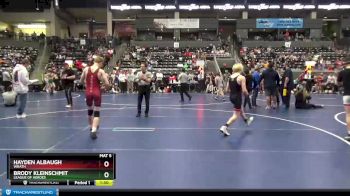 110 lbs Cons. Round 3 - Brody Kleinschmit, League Of Heroes vs Hayden Albaugh, Wrath