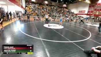 138 lbs Round 3 - Travis Asay, Lovell Middle School vs Weston Perry, Lander Middle School