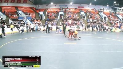 125 lbs Champ. Round 2 - Cameron Woods, Portage vs Jason Hampton, Callan Wrestling Academy