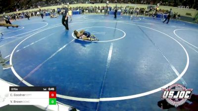 67 lbs Consi Of 16 #2 - Cash Goodner, Standfast vs Valdis Brown, Deer Creek Wrestling Club