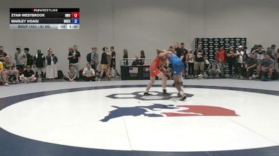 61 kg Champ. Rd Of 128 - Zyan Westbrook, Hawks Wrestling Club vs Marley Hoagi, Mounties Extreme