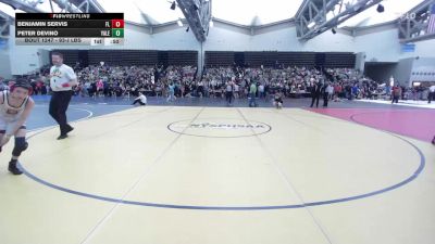 93-J lbs Round Of 16 - Benjamin Servis, Fair Lawn vs Peter Devino, Yale Street